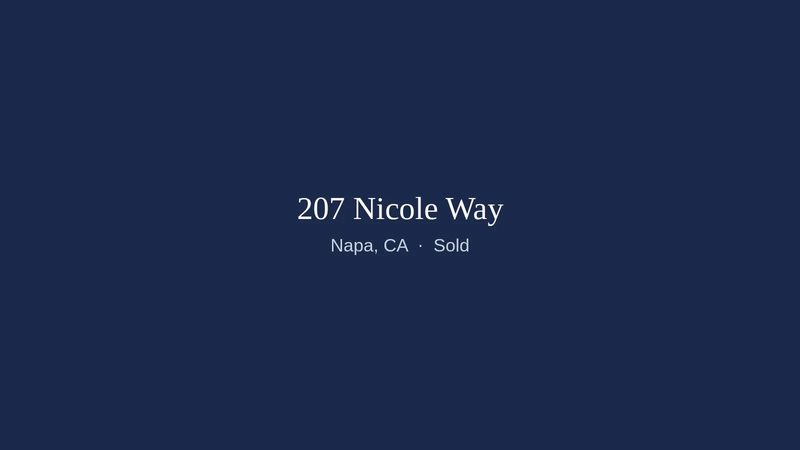207 Nicole Way in Napa